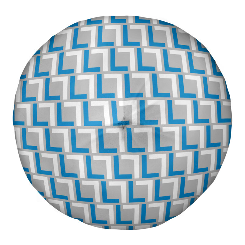 Housse de coussin Carolina, Noir / bleu Carolina / argent, 30'' x 30''