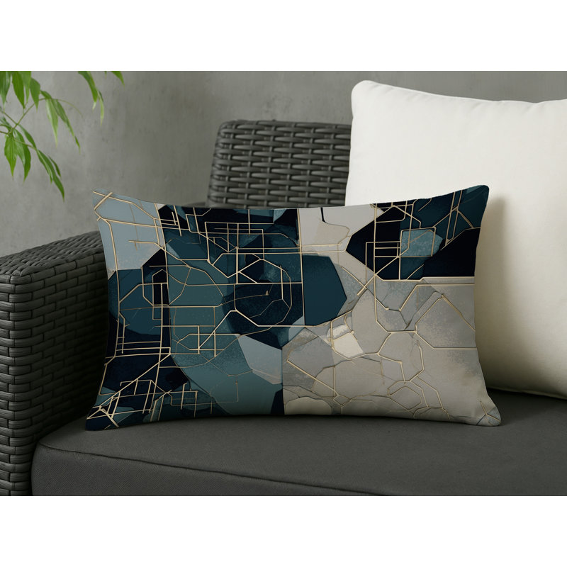 Nova Rays Indoor And Outdoor Throw Pillow, Rectangle 14"H x 20"W