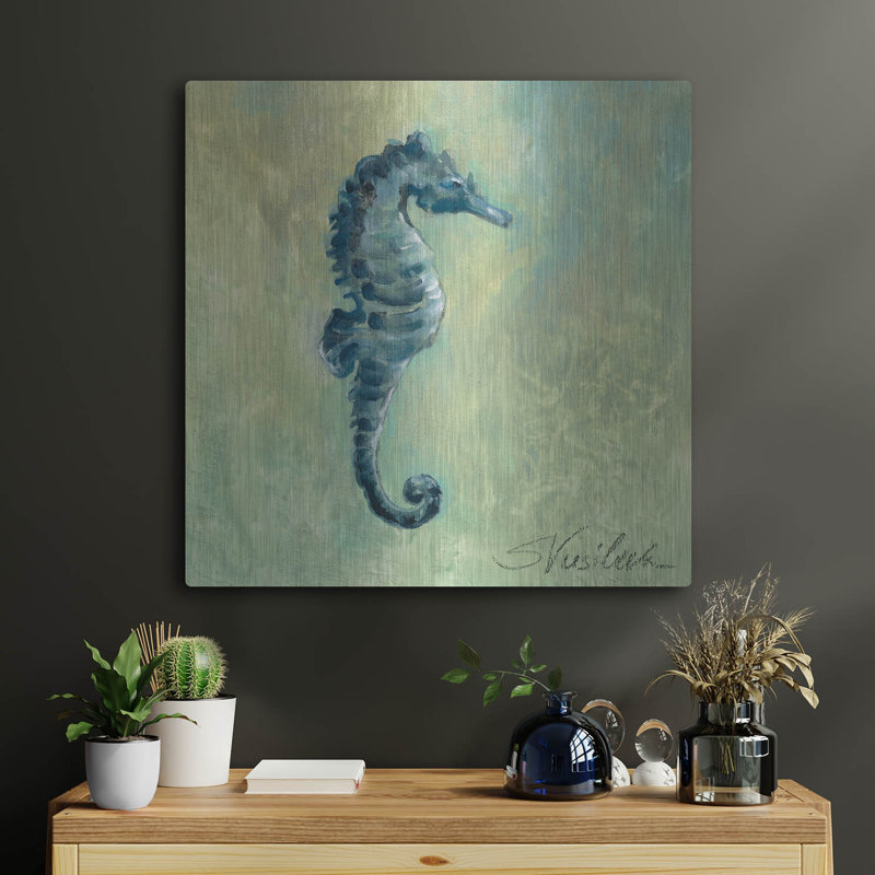 Indigo Sea Life I par Silvia Vassileva, H 24 po x l 24 po