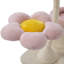 Tour pour chat d'intérieur en forme de fleur avec plateformes en fleurs, boules cylindriques et roses suspendues pour arbre actif à plusieurs niveaux en beige, avec structure stable, lit surélevé, noyau