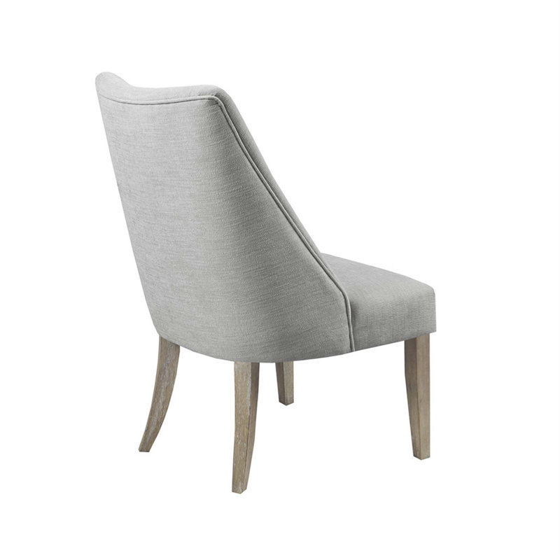 Ensemble de 2 chaises de salle à manger rembourrées, Gris clair