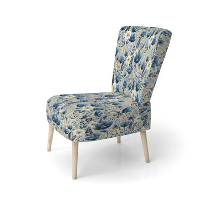 Chaise d'appoint rembourrée Blue Meadow