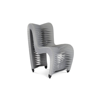 Seat Belt Cotton Upholstered Side Chair
