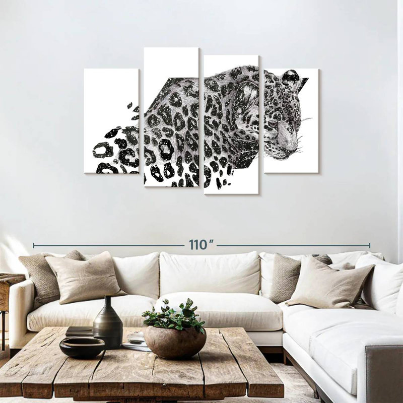 Brampt Cosmic Leopard, 48" H x 75" W