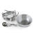 Arthur Court Designs Antler Porcelain Stainless Steel Condiment Server Serving Dish