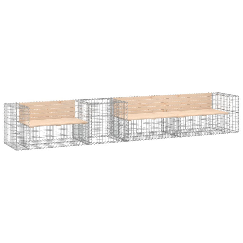 Chanthy Outdoor Bench, Natural Pine