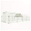 9.94 ft. x 25.68 ft. Galvanized Walk-In Metal Chicken Coop