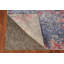 Tapis indien moderne et abstrait bleu 6 x 9