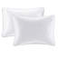 Couvre-lit simple blanc réversible - coton prélavé, motif de courtepointe classique, améliore l'apparence de la chambre à coucher, rembourrage en coton lavable à la machine, design élégant, améliore l'ambiance, facile à laver