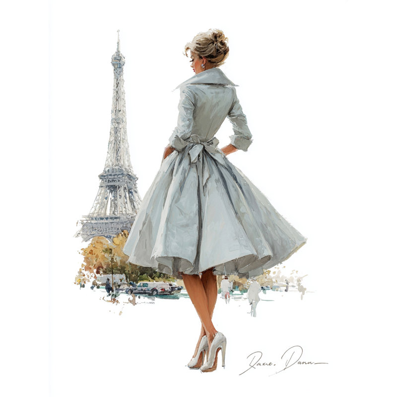 Art mural sur toile Parisian Elegance II