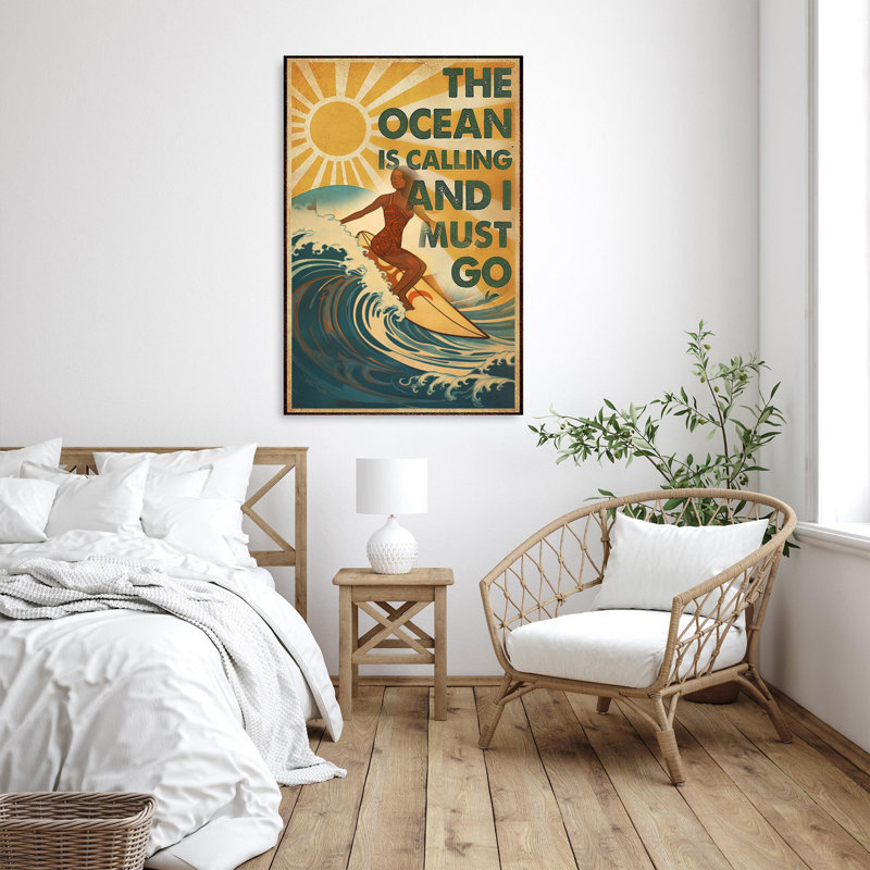 Surfing And I Must Go 1, H 36 po x l 24 po x P 1,25 po