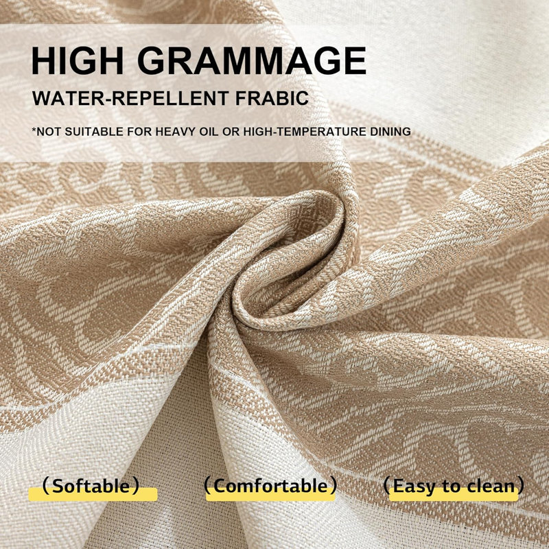 Nordic beige rectangular tablecloth