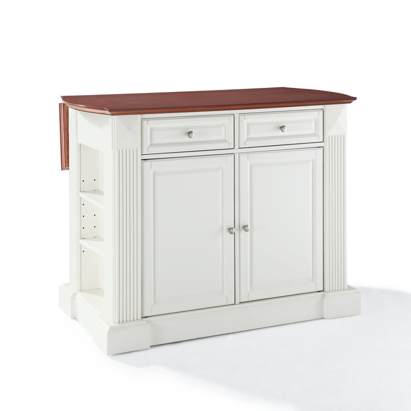Diamondback Kitchen Island, White