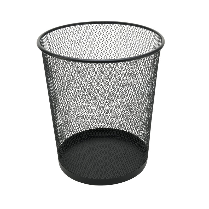 Poubelle ouverte en acier allié - 4,75 gallons, Noir, noir, noir, noir