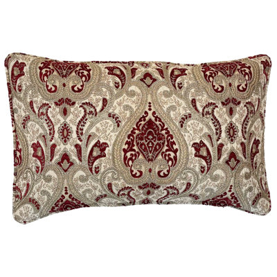 Reversible Jacquard Chenille Pillow Cover And Insert