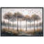 Arbre d'automne, art de ligne de forêt rustique, photos de salon, impression sur toile encadrée-126136217-126136215