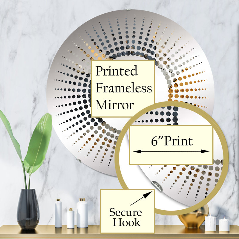 Martini Glass Mystery Wall Mirror, Drinkware Green Traditional - Martini Glass Mystery III, Black Gold Adorned Poteries I 