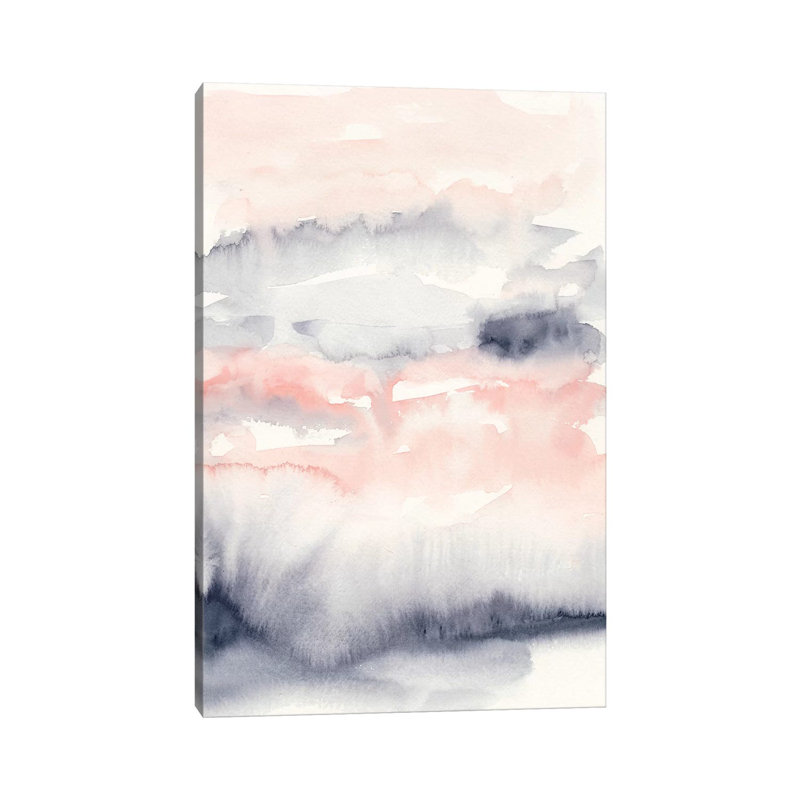 « Violet & blush I » par Ethan Harper, reproduction d’art, Toile tendue, H 12 po x l 8 po x P 0,75 po, Pas de tapis
