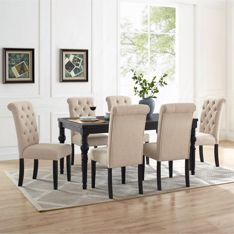 Ensemble de salle à manger Leviton, 7, Beige