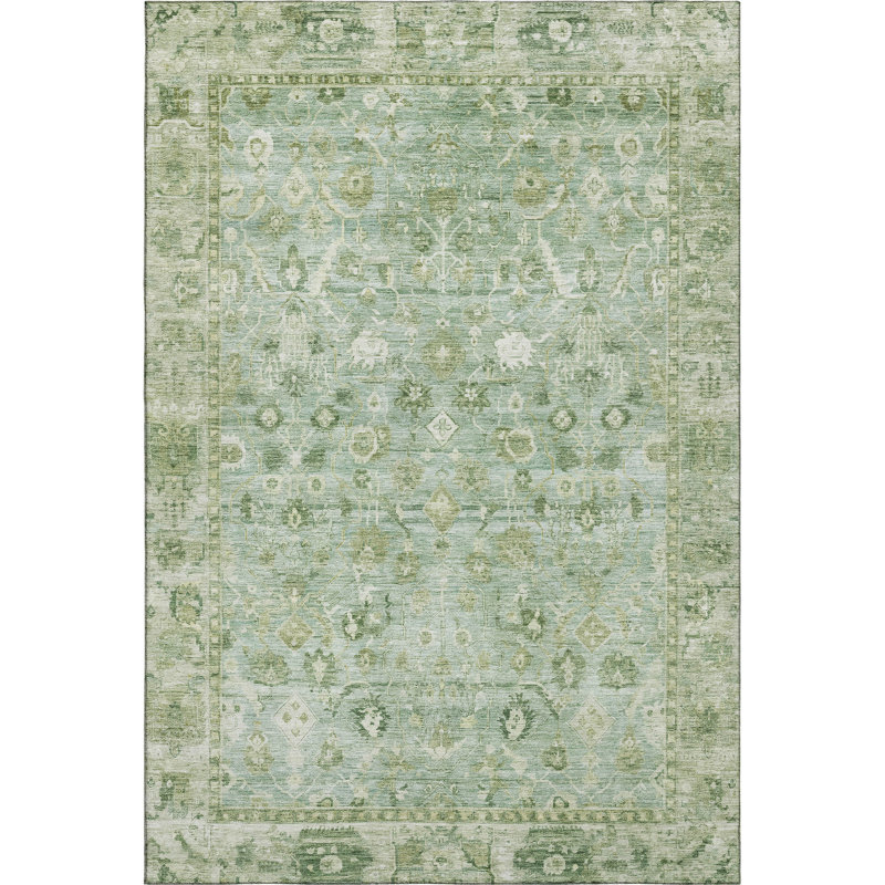 Premium Machine Washable Maag AMF1772 Global Rug, Rectangle 5' x 7'6"