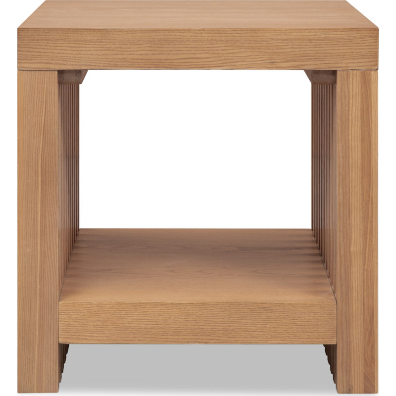 Finnian Side Table, Natural Wood