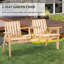 Banc de patio en bois pour l'extérieur Wilhelmina-1032001157