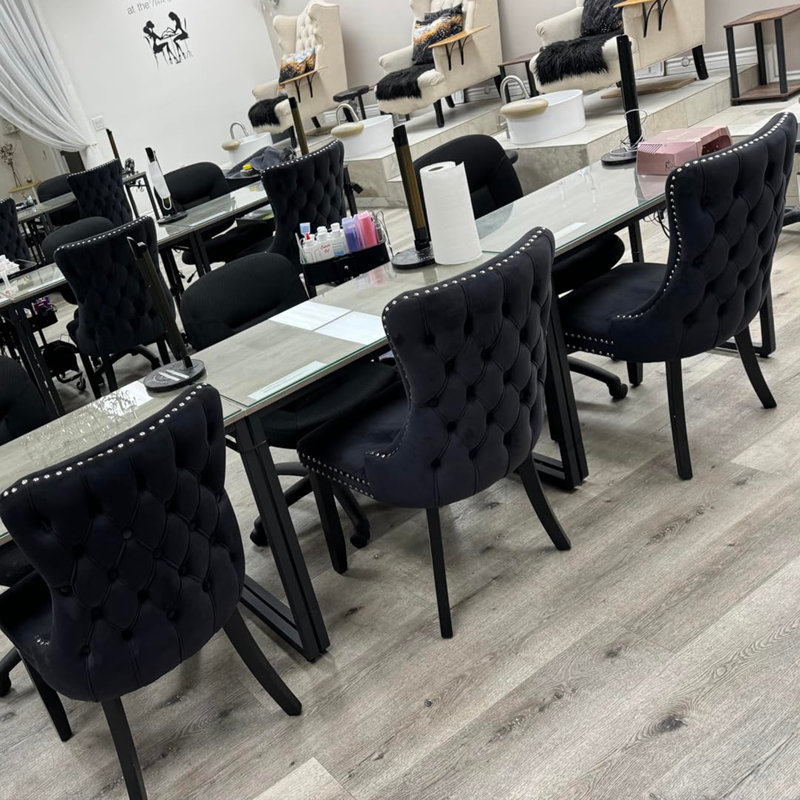 Upholstered Dining Chair, Black