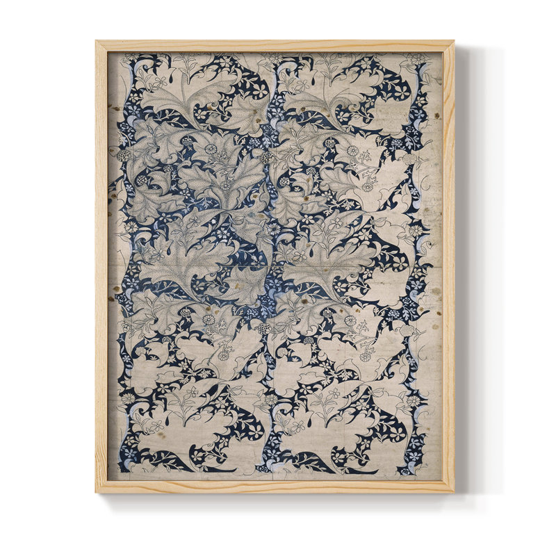 Impression abstraite rétro CXIV, H 10 po x l 8 po, Naturel