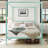 Tabiauea Metal Canopy Platform Bed Frame with Metal Slats, No Box Spring Needed-1063178862-1063178863