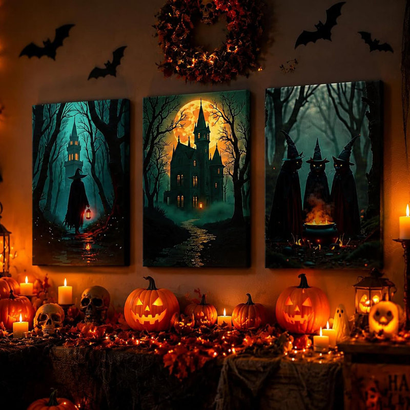 3 Piece Wrapped Canvas Wall Art, 60cm H x 40cm W