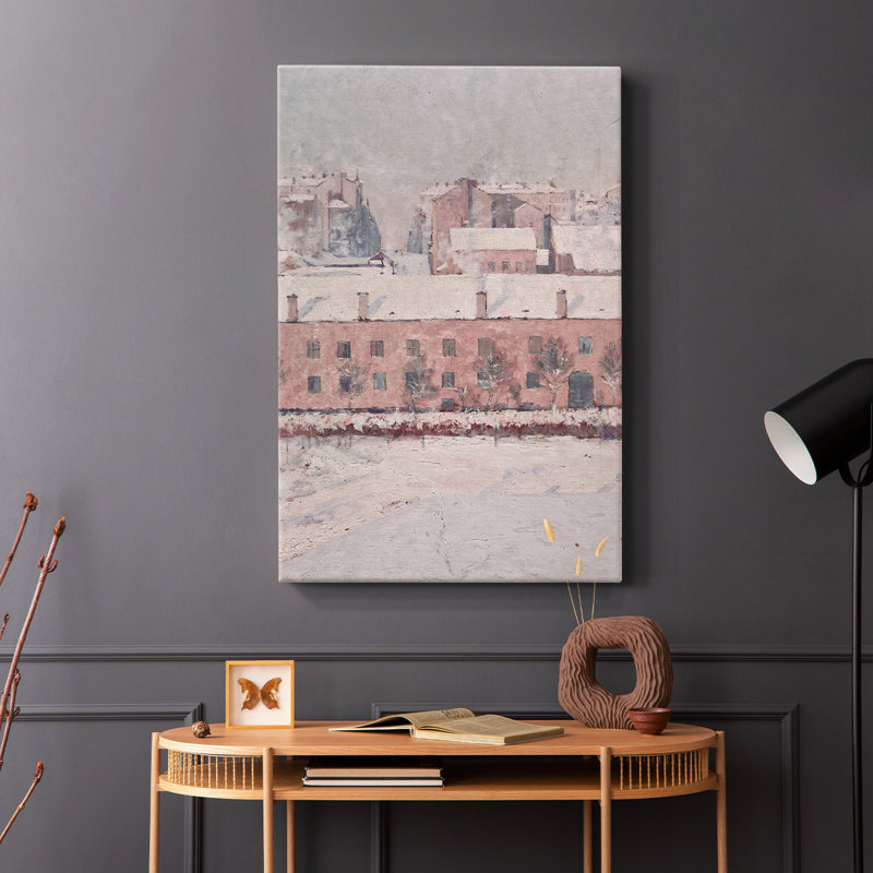 Paysage rétro CLxxxiv - galerie Cavas enveloppé, H 12 po x l 8 po