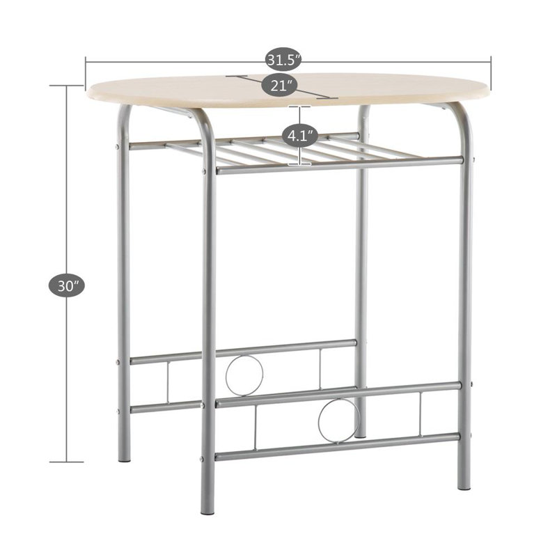 Ensemble repas pour 2 personnes Houchin, Bois naturel