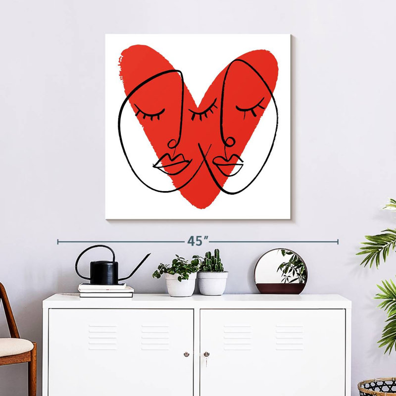 Hardie visages de cœurs, H 30 po x l 30 po