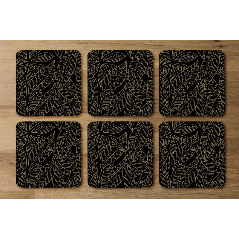 Square 6 Piece Coaster Set