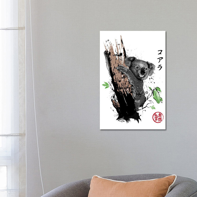 Wild Koala by Antonio Camarena - Wrapped Canvas Painting, 66.04 cm H x 45.72 cm W