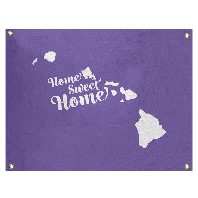 Tapisserie murale honolulu doux pour la maison, H 50 po x l 59 po, Mauve