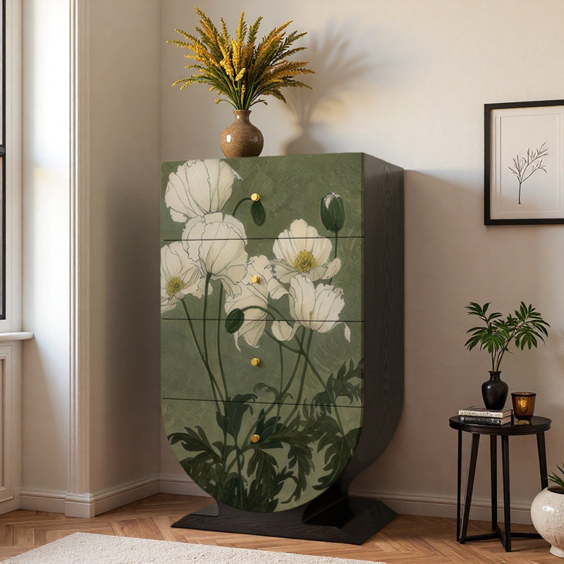 Armoire d'entrée en bois massif rétro français
