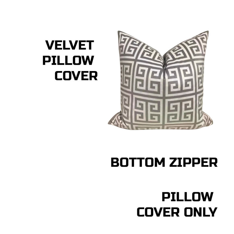 Housse de coussin en velours