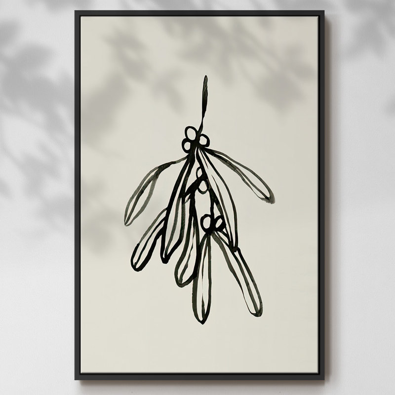 «Mistletoe S croquis II», reproduction sur toile, Noir, H 25 po x l 17 po x P 1,5 po