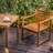 3 Piece Solid Wood Patio Dining Set