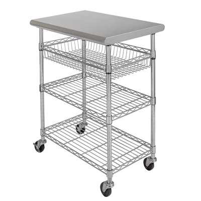 Chariot de cuisine en acier inoxydable