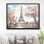 Paysage urbain «Eiffel avec fleurs roses», peinture-26696194-35109237