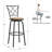Basche Swivel Adjustable Height Bar Stool