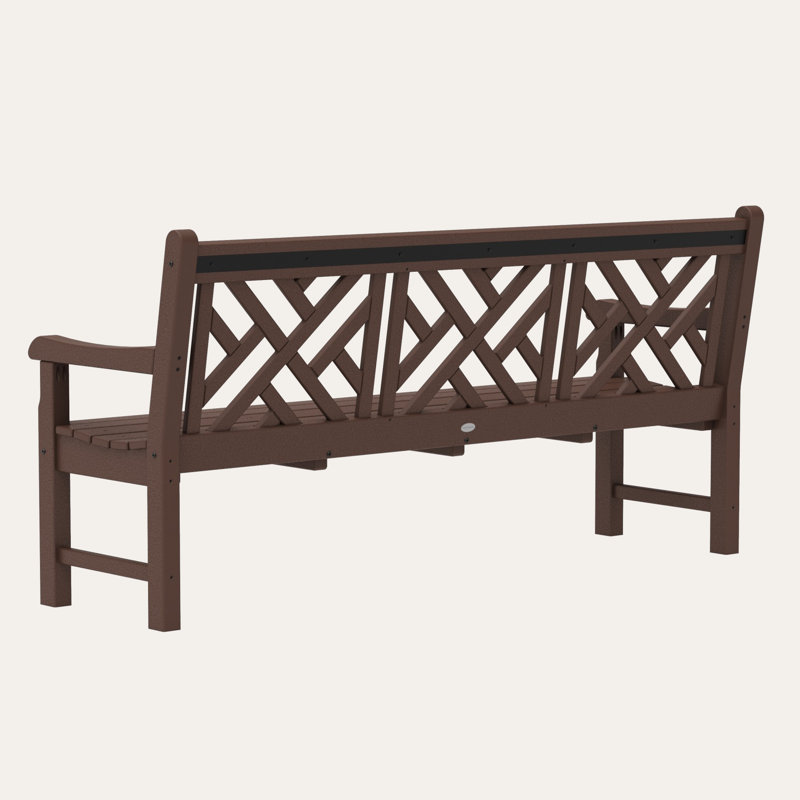 Banc 72 po POLYWOOD Rockford Chippendale, Acajou