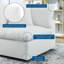 Chaise de coin en cuir Vegan-258830585