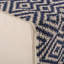 Repose-pieds Juniper, naturel, bleu et blanc