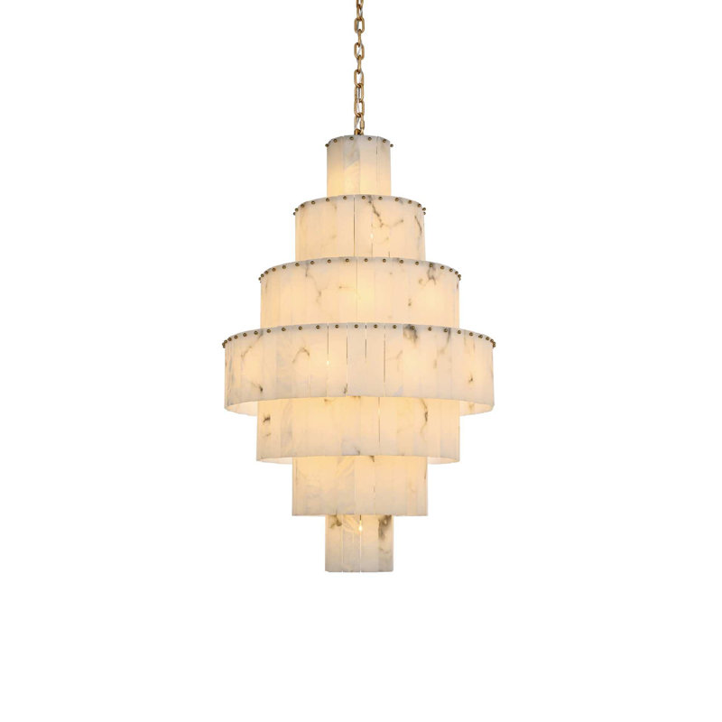 Lustre 32 po Isabellamarie, Or satiné