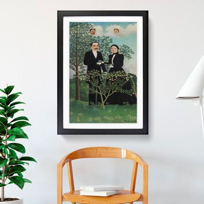 The Past and the Present by Henri Rousseau - Picture Frame Painting