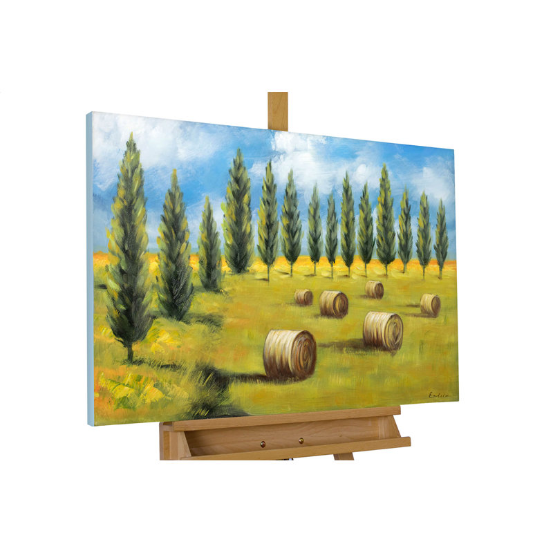 Hand -painted acrylic painting so close to the sky