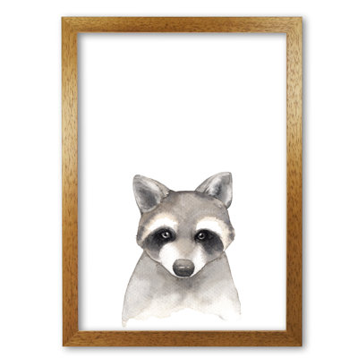 Forest Friends, Cute Raccoon - Painting